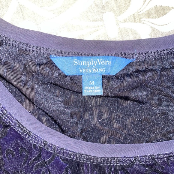 Simply Vera Wang purple blouse - Picture 11 of 11